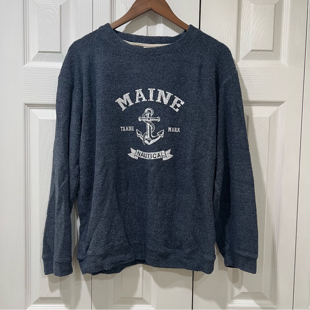 Maine Nautical Women’s Navy Sweater